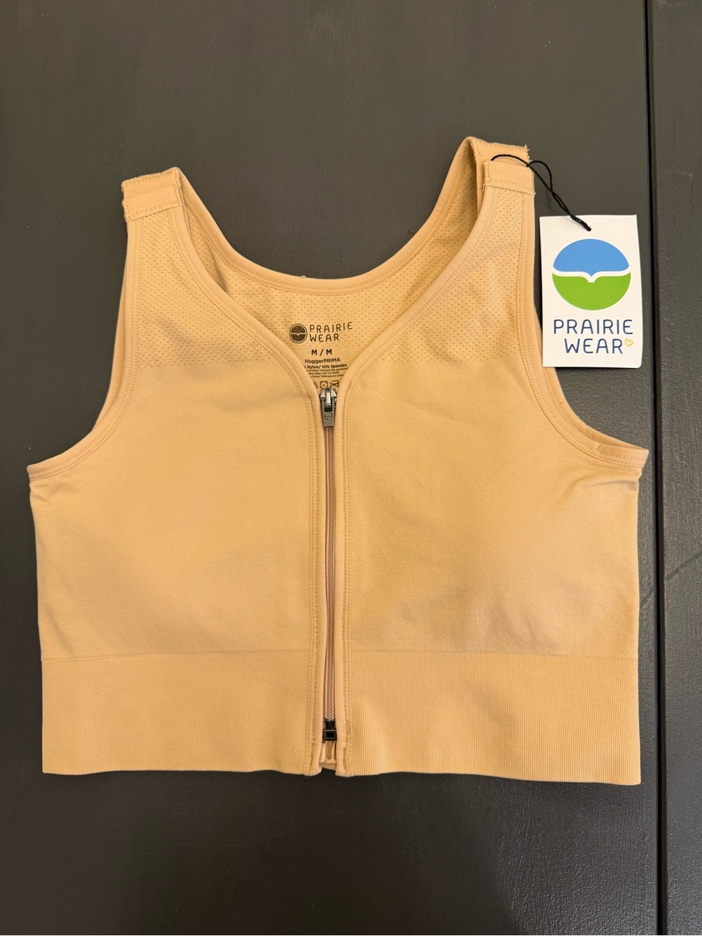 Prairie Wear Zipper Front Crop Bra - Recovery or Breastfeeding